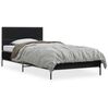 vidaXL Cadre de lit sans matelas noir 90x190 cm