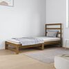 vidaXL Lit coulissant sans matelas marron miel 2x(90x190) cm