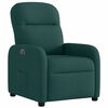 vidaXL Fauteuil inclinable &eacute;lectrique Vert fonc&eacute; Tissu