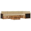 vidaXL Ensemble de canap&eacute;s d'ext&eacute;rieur 6 pcs Naturel et Beige