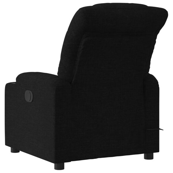 vidaXL Fauteuil de massage inclinable noir tissu