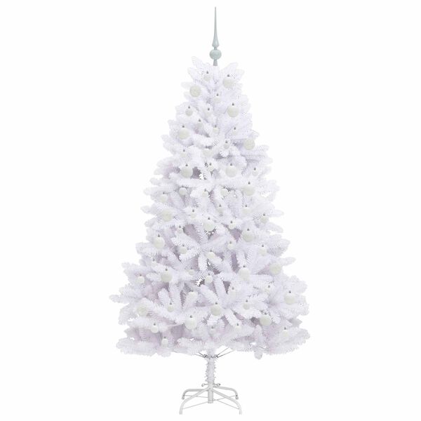 vidaXL Sapin de No&euml;l Artificiel &agrave; Branches Articul&eacute;es Blanc 180 cm