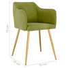 vidaXL Chaises &agrave; manger lot de 2 vert clair velours