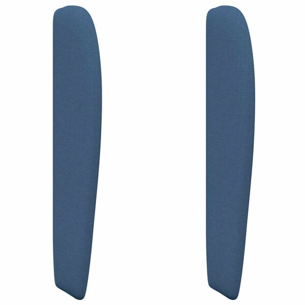vidaXL Oreille de t&ecirc;te de lit Bleu 80 x 23 x 6 cm tissu