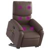 vidaXL Fauteuil inclinable de massage Marron Similicuir