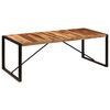 vidaXL Table de salle &agrave; manger 220x100x75 cm Bois massif