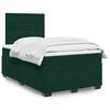 vidaXL Sommier &agrave; lattes de lit avec matelas vert fonc&eacute; 120x190 cm