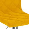 vidaXL Tabourets de bar lot de 2 jaune moutarde velours