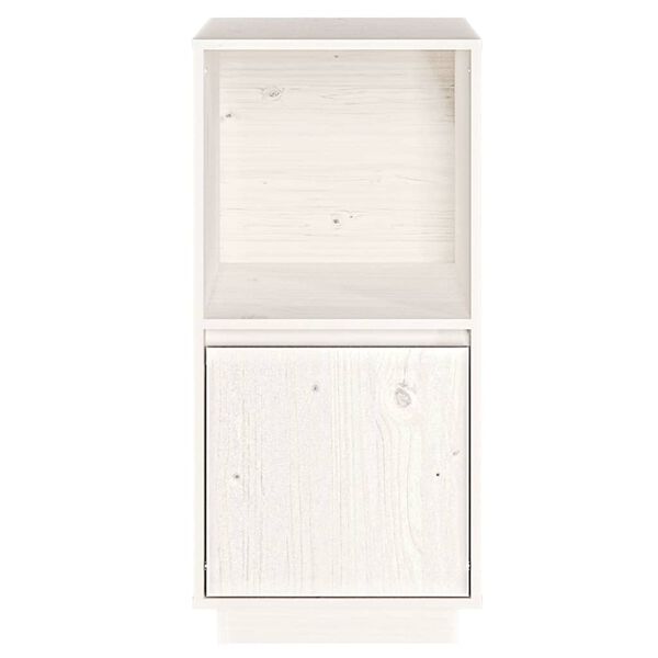 vidaXL Buffet blanc 38x35x80 cm bois massif de pin