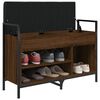 vidaXL Banc à chaussures chêne marron 85,5x32x57,5cm bois d'ingénierie