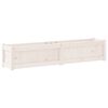 vidaXL Jardinières 2 pcs blanc bois de pin massif