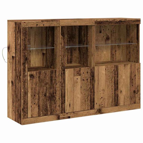 vidaXL Buffet Bois ancien 142.5 x 37 x 100 cm Bois d'ingénierie