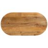 vidaXL Dessus de table 120x60x2,5 cm ovale bois massif de manguier
