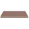 vidaXL Tissu de remplacement pour auvent Marron 4x3 m