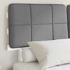 vidaXL Cadre de lit avec t&ecirc;te de lit rembourr&eacute;e Gris clair