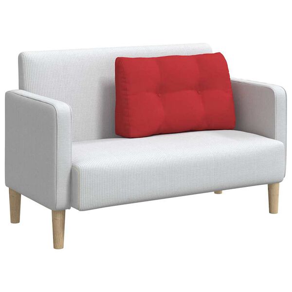 vidaXL Coussin de Dos Rouge 80 x 24 x 50 cm tissu