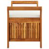 vidaXL Banc de rangement de jardin avec coussin 91 cm Bois d'acacia