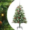 vidaXL Sapin de No&euml;l artificiel Vert 150 cm PVC et m&eacute;tal
