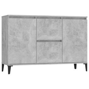 vidaXL Buffet gris b&eacute;ton 102x35x70 cm bois d'ing&eacute;nierie