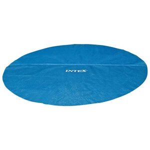 Intex Couverture solaire de piscine Bleu 348 cm Poly&eacute;thyl&egrave;ne