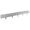 vidaXL Bordure de Pelouse 10 pcs 100 x 15 cm Acier Argent&eacute;