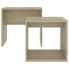 vidaXL Ensemble de table basse Chêne sonoma 48x30x45cm Bois ingénierie