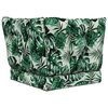vidaXL Coussin de canap&eacute; d'ext&eacute;rieur 3 pcs Motif feuille Polyester