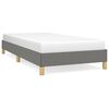 vidaXL Cadre de lit sans matelas gris fonc&eacute; 90x190 cm tissu