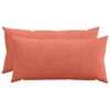 vidaXL Housse de coussin 2 pcs HEERLEN Rouge orange 40 x 70 cm