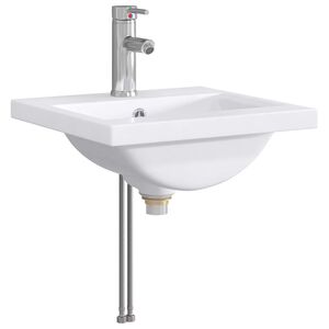 vidaXL Lavabo de salle de bains Chrome 42 x 40 x 16,5 cm m&eacute;tal