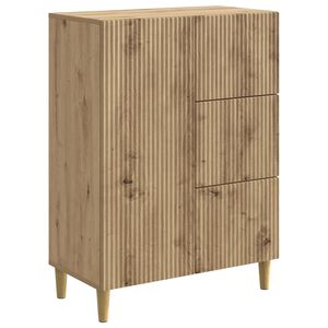 vidaXL Buffet Ch&ecirc;ne artisanal 66 x 34,5 x 90 cm Bois d'ing&eacute;nierie