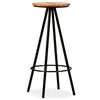 vidaXL Tabourets de bar lot de 2 bois massif de récupération