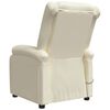 vidaXL Fauteuil de massage électrique Blanc Similicuir