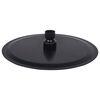 vidaXL Pomme de douche pluie Acier inoxydable 20 cm Ronde Noir