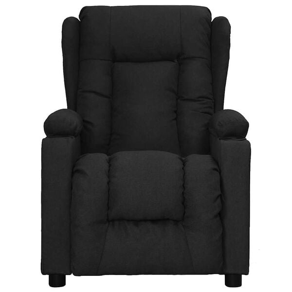vidaXL Fauteuil de massage Noir Tissu