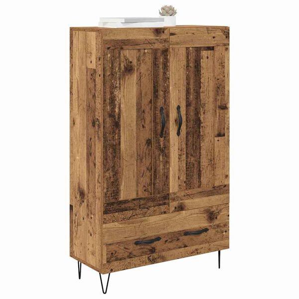 vidaXL Haut Armoire Bois Ancien 69,5 x 31 x 115 cm Bois d'ing&eacute;nierie