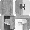 vidaXL Ensemble de mobilier de salle de bain TULUM Gris Sonoma
