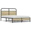 vidaXL Cadre de lit sans matelas 140x190 cm ch&ecirc;ne sonoma