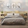 vidaXL Tables de chevet murales 2 pcs Ch&ecirc;ne sonoma