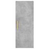 vidaXL Armoire murale gris b&eacute;ton 34,5x34x90 cm