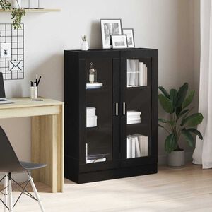 vidaXL Biblioth&egrave;que ch&ecirc;ne noir 82,5x30,5x115 cm bois d'ing&eacute;nierie