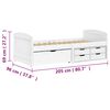 vidaXL Lit de jour avec 5 tiroirs sans matelas IRUN blanc 90x200 cm