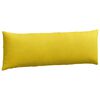 vidaXL Coussins de canap&eacute; 2 pcs Jaune 120 x 40 cm