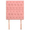 vidaXL T&ecirc;te de lit Rose 80x7x118/128 cm Velours