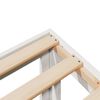 vidaXL Cadre de lit sans matelas blanc 160x200 cm bois de pin massif