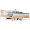 vidaXL Cadre de lit sans matelas 135x190 cm bois de pin massif