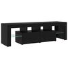 vidaXL Meuble TV 2 pcs Chêne noir 260 x 37 x 40 cm Bois d'ingénierie