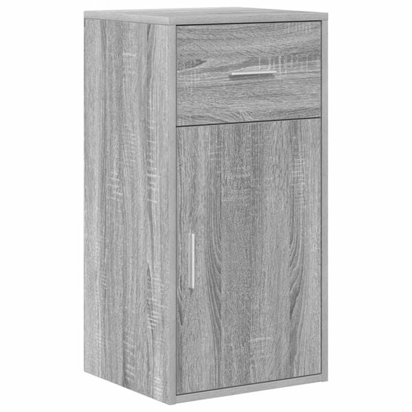 vidaXL Buffet Sonoma gris 38 x 34,5 x 75 cm Bois d'ingénierie