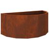 vidaXL Jardini&egrave;re Rouill&eacute; 90 x 45 x 35 cm Acier patin&eacute;