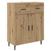 vidaXL Haut Armoire 2 pcs Ch&ecirc;ne artisanal Bois d'ing&eacute;nierie